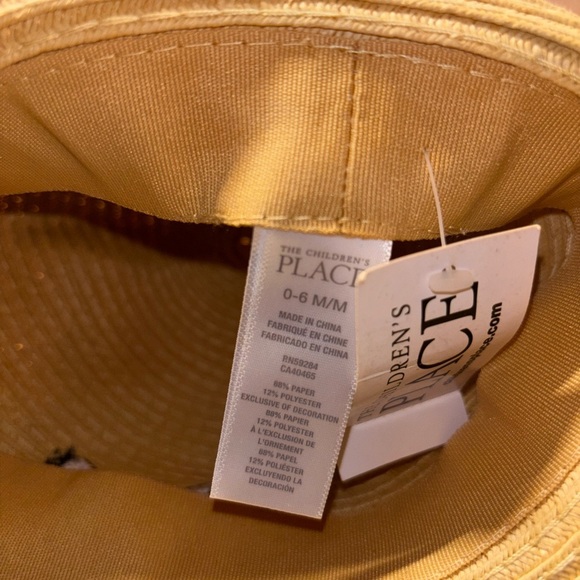 The Children's Place Straw Hat 0-6 months - Picture 5 of 5